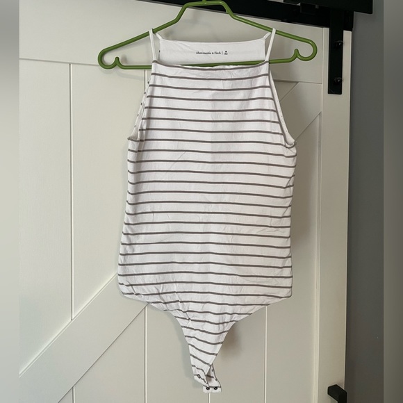 Abercrombie & Fitch Cotton Seamless Fabric Boatneck Bodysuit - Picture 6 of 6